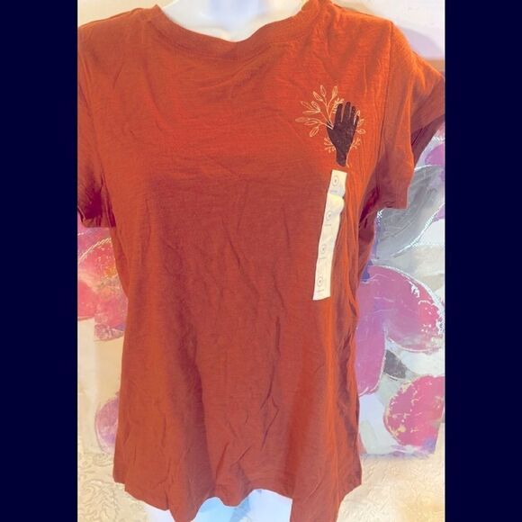 🛍Women’s Universal Thread short sleeve V -Neck T-Shirt Size Medium - Picture 1 of 7